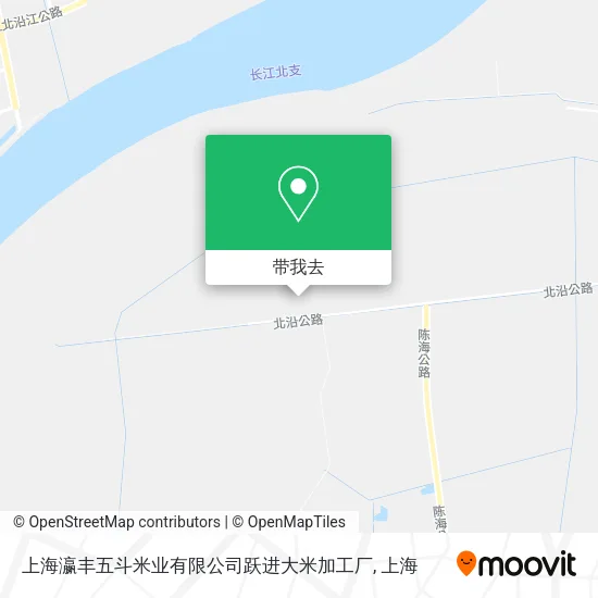 上海瀛丰五斗米业有限公司跃进大米加工厂地图