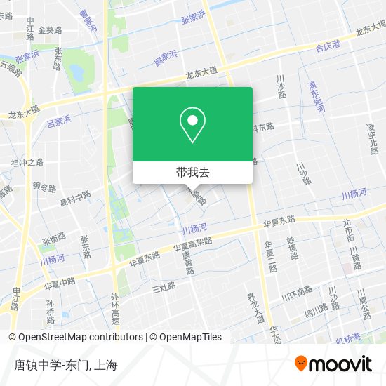 唐镇中学-东门地图