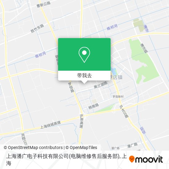 上海潘广电子科技有限公司(电脑维修售后服务部)地图