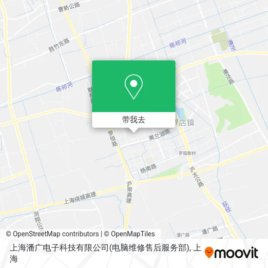 上海潘广电子科技有限公司(电脑维修售后服务部)地图