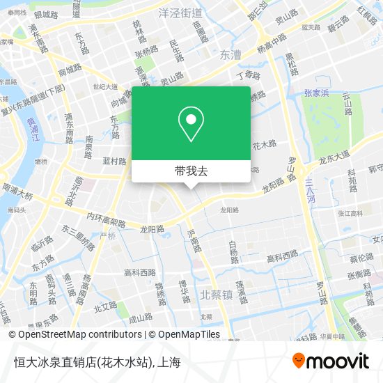 恒大冰泉直销店(花木水站)地图