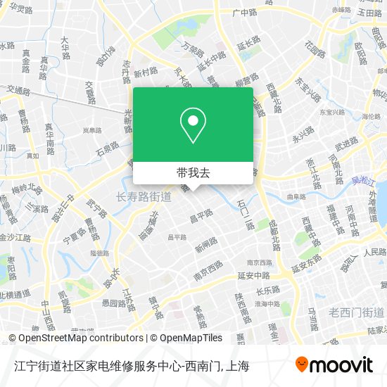 江宁街道社区家电维修服务中心-西南门地图