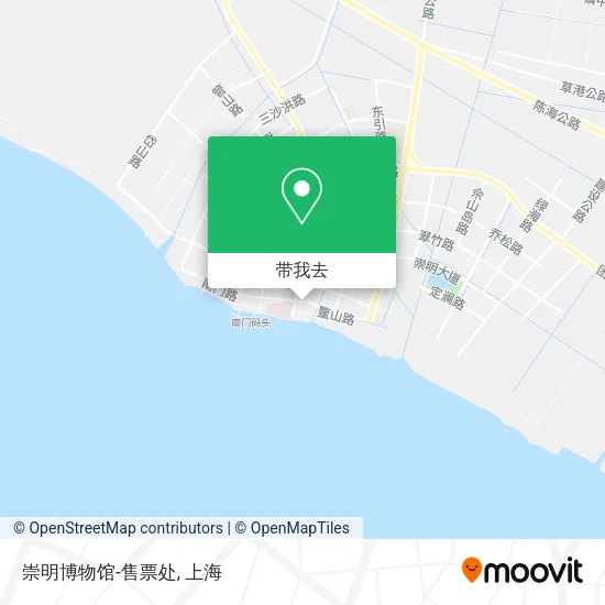 崇明博物馆-售票处地图