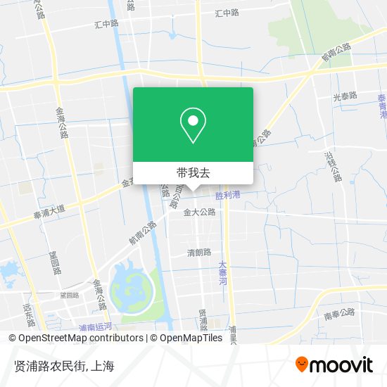 贤浦路农民街地图