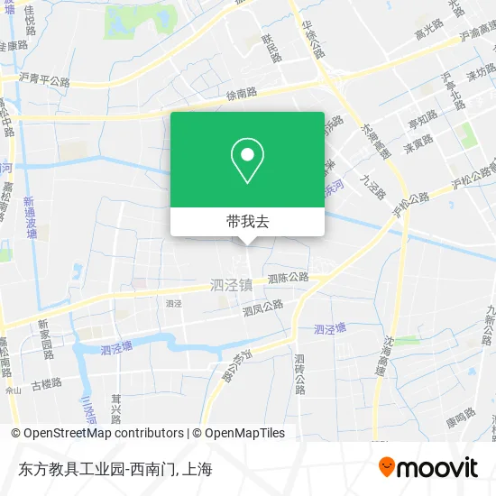 东方教具工业园-西南门地图