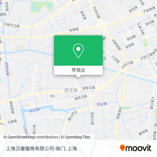 上海汉徽服饰有限公司-南门地图