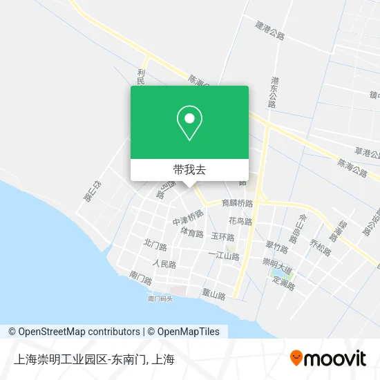 上海崇明工业园区-东南门地图