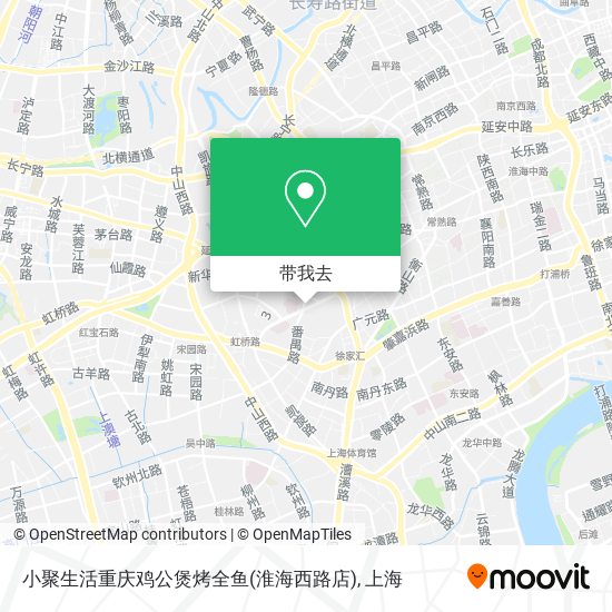 小聚生活重庆鸡公煲烤全鱼(淮海西路店)地图