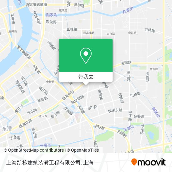 上海凯栋建筑装潢工程有限公司地图