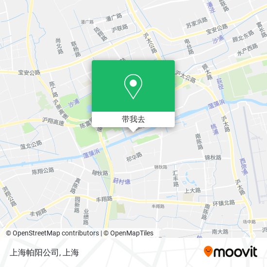 上海帕阳公司地图