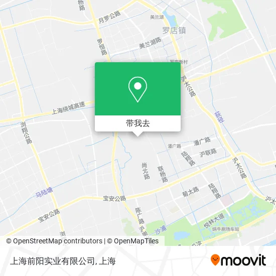上海前阳实业有限公司地图