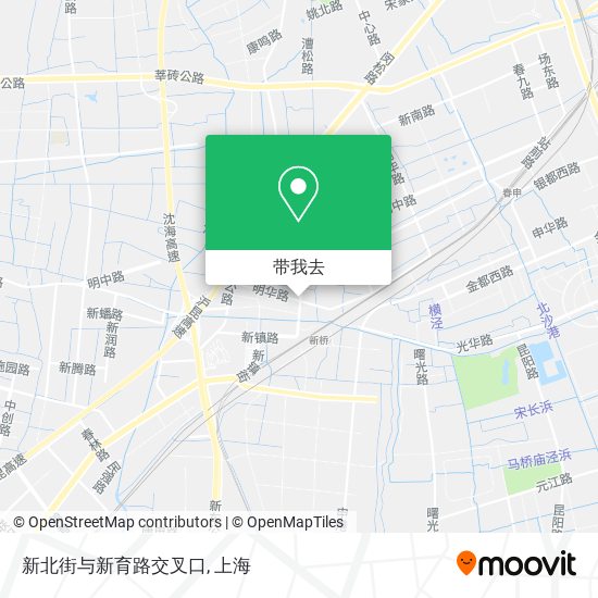 新北街与新育路交叉口地图