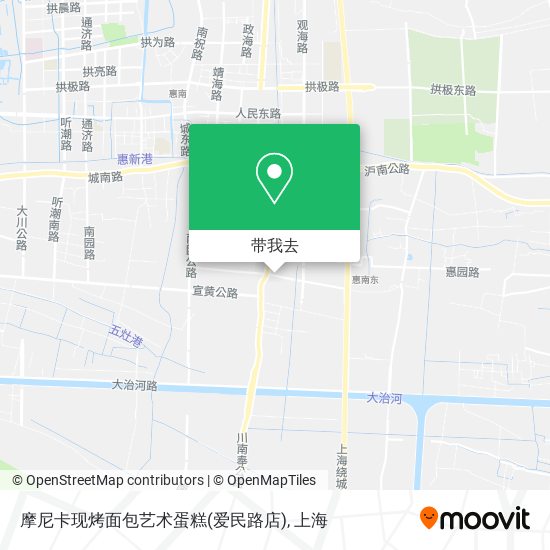 摩尼卡现烤面包艺术蛋糕(爱民路店)地图