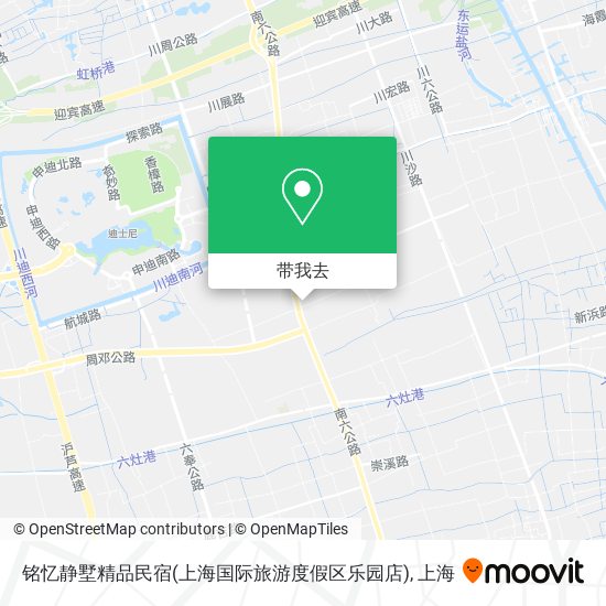 铭忆静墅精品民宿(上海国际旅游度假区乐园店)地图