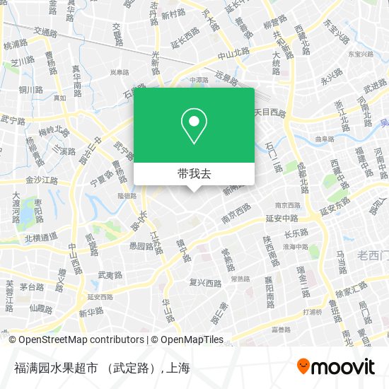 福满园水果超市 （武定路）地图