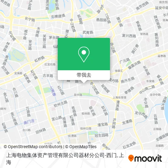 上海电物集体资产管理有限公司器材分公司-西门地图
