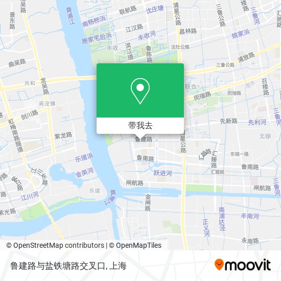 鲁建路与盐铁塘路交叉口地图