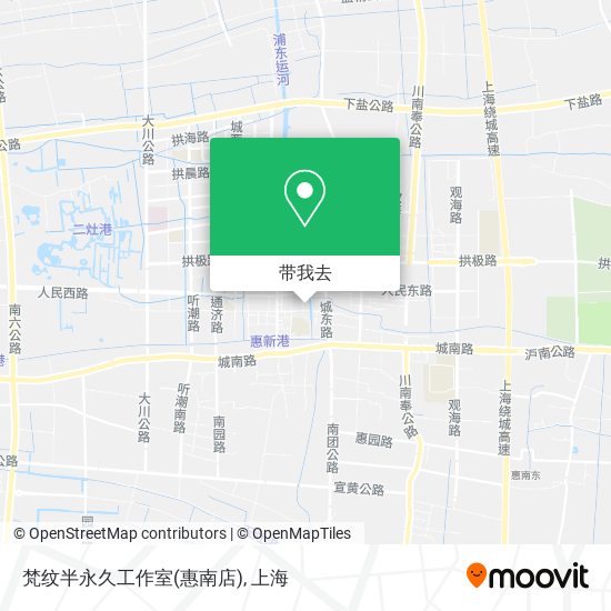 梵纹半永久工作室(惠南店)地图