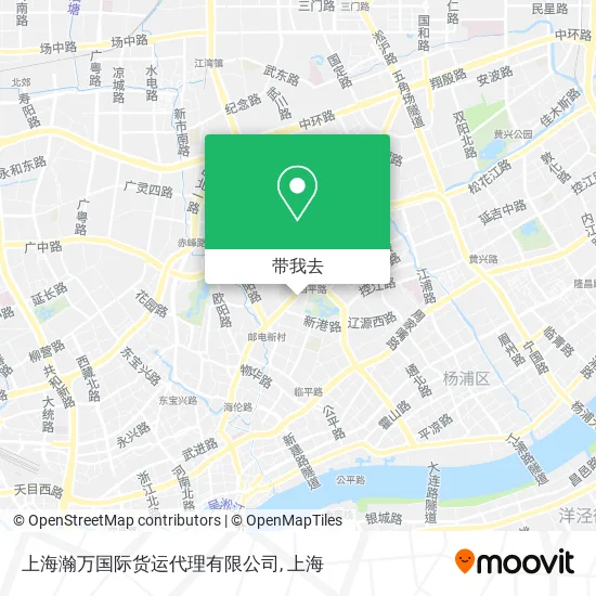上海瀚万国际货运代理有限公司地图