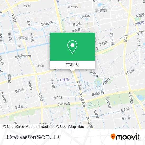 上海银光钢球有限公司地图
