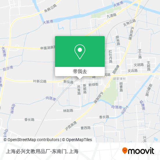 上海必兴文教用品厂-东南门地图