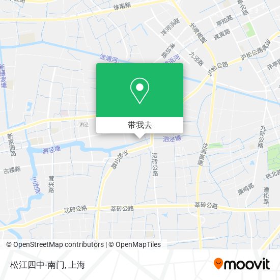 松江四中-南门地图