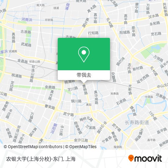 农银大学(上海分校)-东门地图