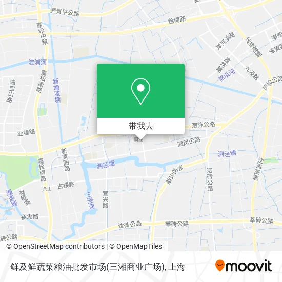 鲜及鲜蔬菜粮油批发市场(三湘商业广场)地图