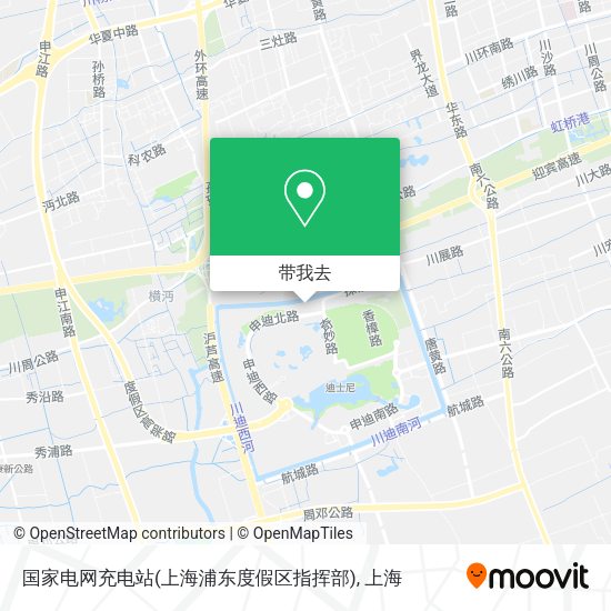 国家电网充电站(上海浦东度假区指挥部)地图