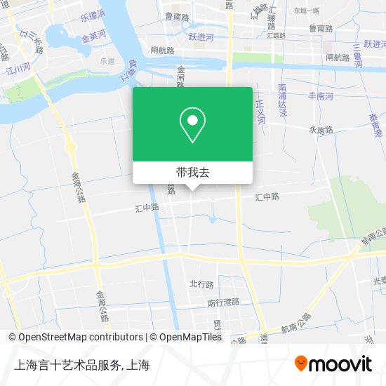 上海言十艺术品服务地图