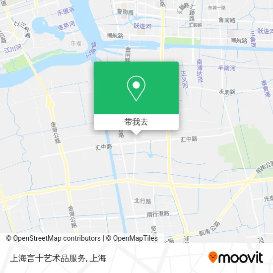 上海言十艺术品服务地图