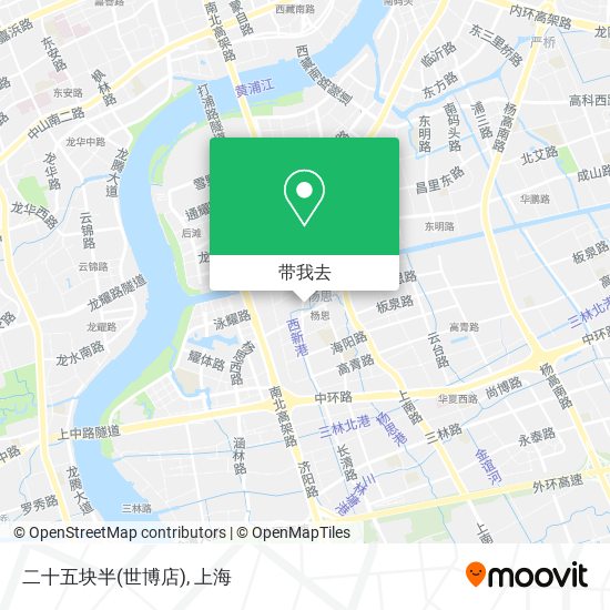 二十五块半(世博店)地图