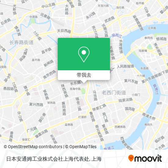 日本安通姆工业株式会社上海代表处地图