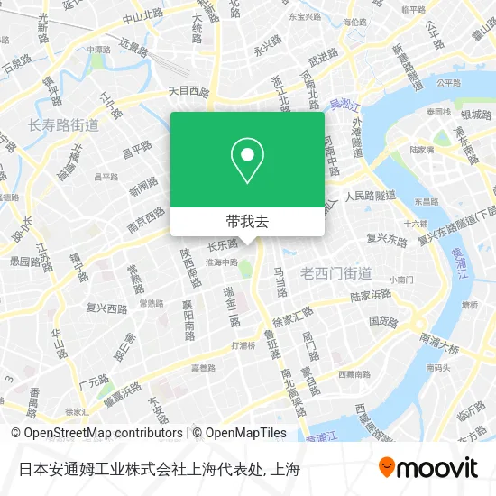 日本安通姆工业株式会社上海代表处地图