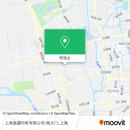 上海扬盛印务有限公司-南大门地图