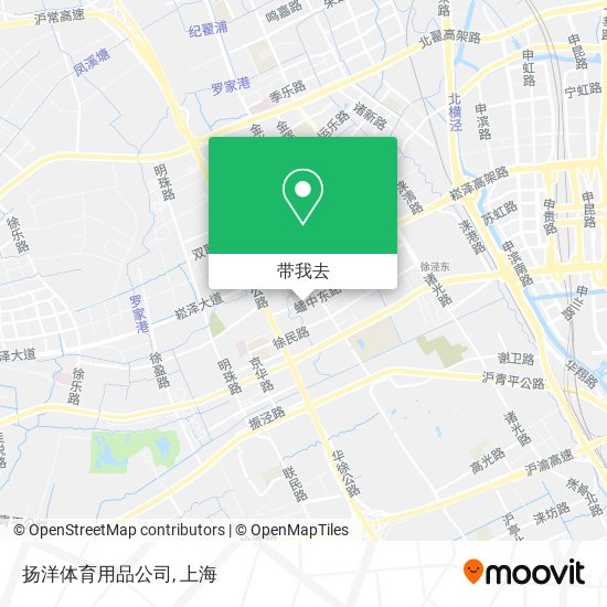 扬洋体育用品公司地图