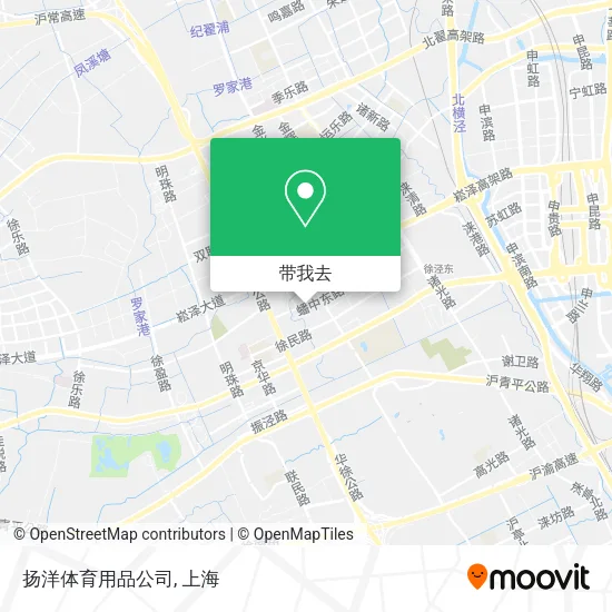 扬洋体育用品公司地图