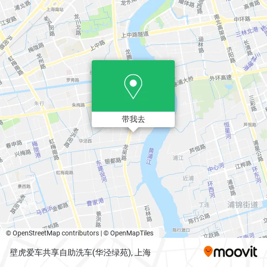壁虎爱车共享自助洗车(华泾绿苑)地图