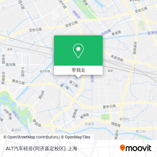 ALT汽车硅谷(同济嘉定校区)地图