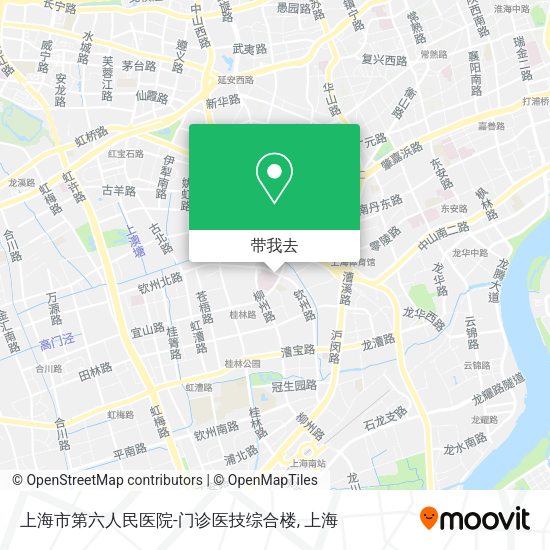 上海市第六人民医院-门诊医技综合楼地图