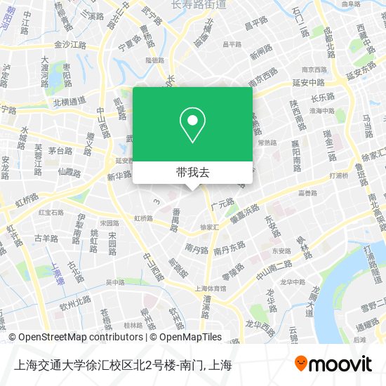 上海交通大学徐汇校区北2号楼-南门地图