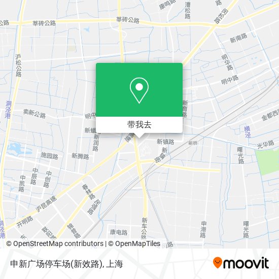 申新广场停车场(新效路)地图