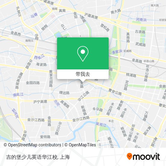 吉的堡少儿英语华江校地图