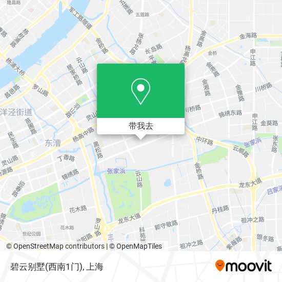 碧云别墅(西南1门)地图