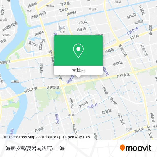 海家公寓(灵岩南路店)地图