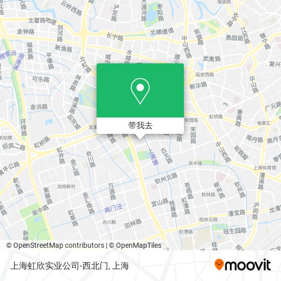 上海虹欣实业公司-西北门地图