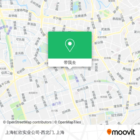 上海虹欣实业公司-西北门地图