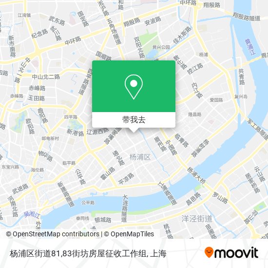 杨浦区街道81,83街坊房屋征收工作组地图