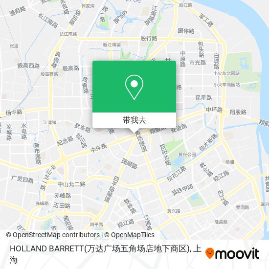 HOLLAND BARRETT(万达广场五角场店地下商区)地图