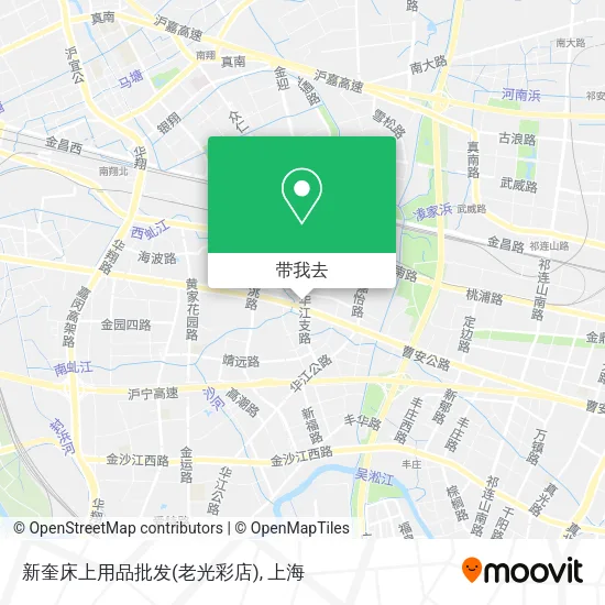新奎床上用品批发(老光彩店)地图